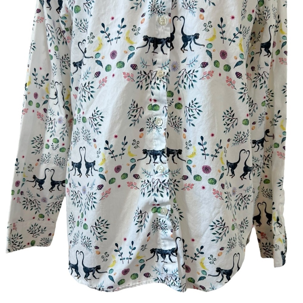 Vilagallo Natasha Monkey & Leaf Button Down Shirt - Picture 3 of 12